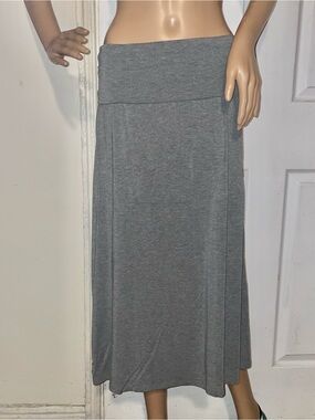 MaxMara Leisure Gray Midi Skirt